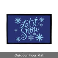 Let It Snow Outdoor Floor Mats