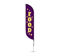 Pre-Printed Food Feather Flag
