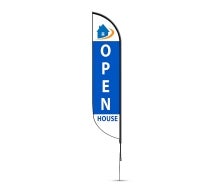 Pre-Printed Open House Feather Flag