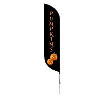 Pre-Printed Pumpkins Feather Flag