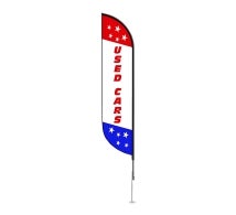 Pre-Printed Used Cars Feather Flag