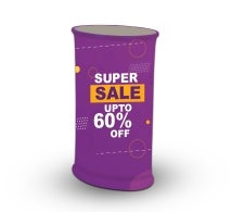 Fabric Pop Up Booth Oval