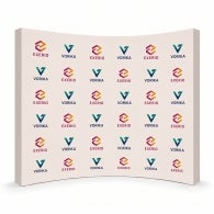 Step & Repeat Curved Pop up Displays