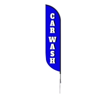 Pre-Printed Car Wash Feather Flag