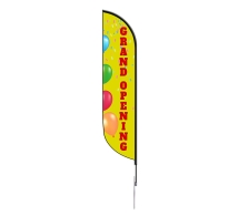 Pre-Printed Grand Opening Feather Flag