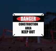 Reflective Danger Compliance Signs