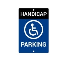 Handicap Street Signs