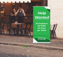 Wanted Roll Up Banner Stands