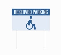 Handicap Yard Signs