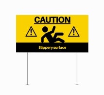 Caution Yard Signs