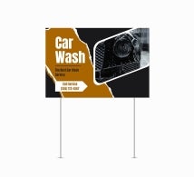Car Wash Yard Signs
