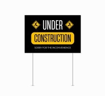 Construction Yard Signs