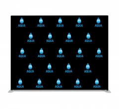 10 ft x 8 ft Step and Repeat Straight Pillow Case Backdrop