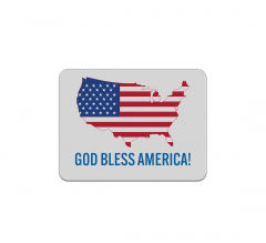 God Bless America Aluminum Sign (Reflective)
