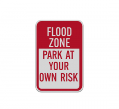 Flood Zone Aluminum Sign (Reflective)