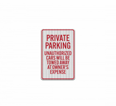 Private Parking Tow Away Decal (EGR Reflective)