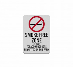 No Use Of Tobacco Products Permitted Aluminum Sign (Reflective)