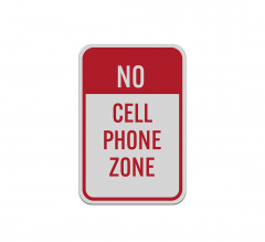 Mobile Phone Prohibited Aluminum Sign (Reflective)