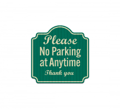 Please No Parking Aluminum Sign (EGR Reflective)