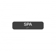 Spa Braille Sign