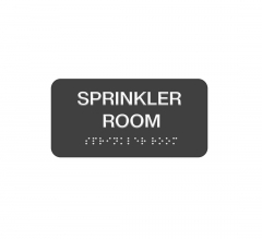ADA Sprinkler Room Braille Sign