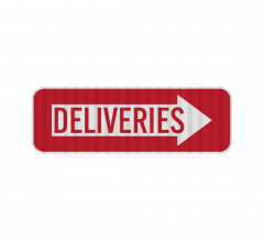 Deliveries Aluminum Sign (EGR Reflective)