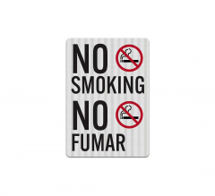Bilingual No Smoking Decal (EGR Reflective)