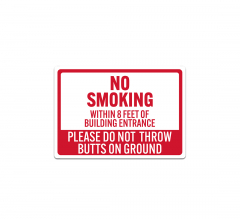 Do Not Smoke Decal (Non Reflective)