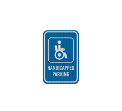 ADA Handicapped Parking Aluminum Sign (HIP Reflective)