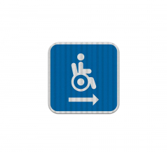 Handicap Symbol Aluminum Sign (HIP Reflective)