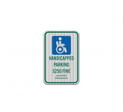 Handicapped Parking Aluminum Sign (HIP Reflective)