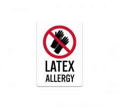 Allergy Warning Decal (Non Reflective)