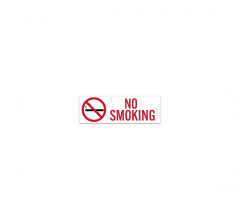 Notice No Smoking Decal (Non Reflective)