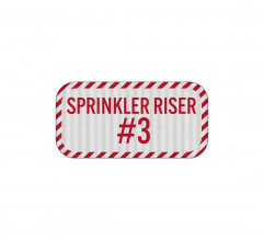 Sprinkler Riser Aluminum Sign (EGR Reflective)