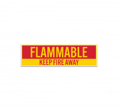 Magnetic Cabinet Flammable Magnetic Sign (Non Reflective)