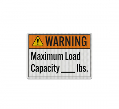 Maximum Load Capacity Decal (EGR Reflective)