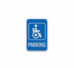 ADA Handicap Parking Aluminum Sign (EGR Reflective)