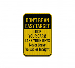 Lock Your Car & Take Your Keys Decal (EGR Reflective)