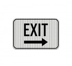 Exit Road Aluminum Sign (HIP Reflective)