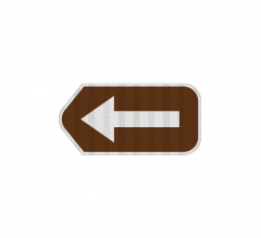 Arrow Symbol Road Aluminum Sign (EGR Reflective)