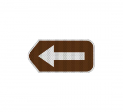 Arrow Symbol Road Aluminum Sign (HIP Reflective)