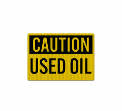Used Oil Hazard Decal (EGR Reflective)