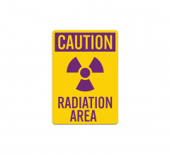 Radiation Area Decal (Non Reflective)