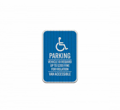 Minnesota ADA Handicapped Parking Aluminum Sign (HIP Reflective)