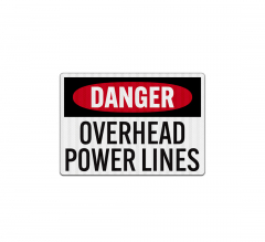 Overhead Power Lines Decal (EGR Reflective)