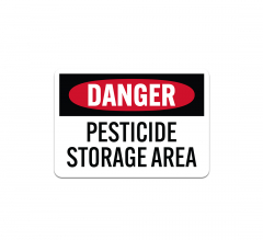 OSHA Pesticide Storage Area Aluminum Sign (Non Reflective)