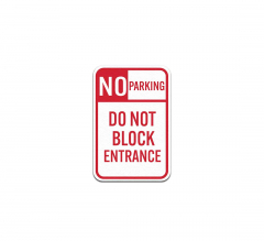 Parking Not Allowed Aluminum Sign (Non Reflective)