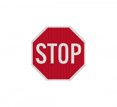 Mini Stop Aluminum Sign (EGR Reflective)