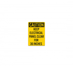 Keep Electrical Panel Clear Magnetic Sign (Non Reflective)