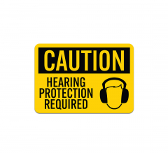 Hearing Protection Required Decal (Non Reflective)